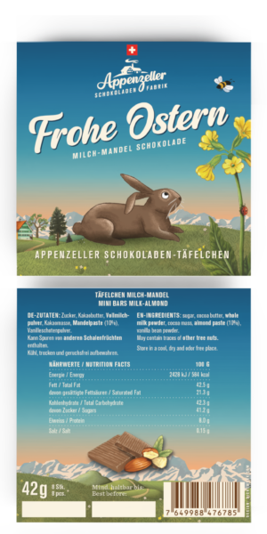 Frohe Ostern Box - Milch Mandel Schokolade
