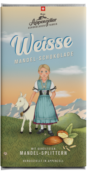 Weisse Mandel Schokolade mit Mandel-Splittern