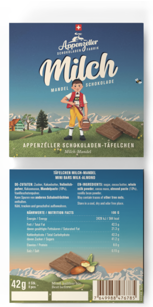 Box Napolitain; Milch Mandel; 42 g